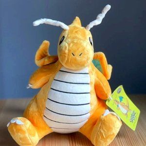 Pokemon Dragonite Stuffed Plush Cuddly Doll 10" NWT